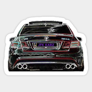 Mercedes E Class AMG Car Rear End Sticker